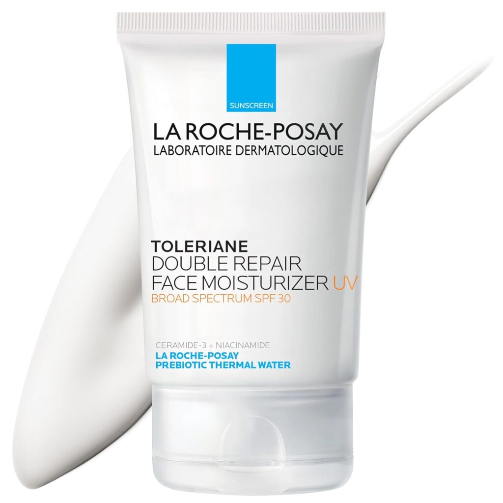 double repair face moisturizer, moisturizer with sunscreen, la roche posay spf30 moisturizer, la roche posay spf30, laroche spf30 moisturizer