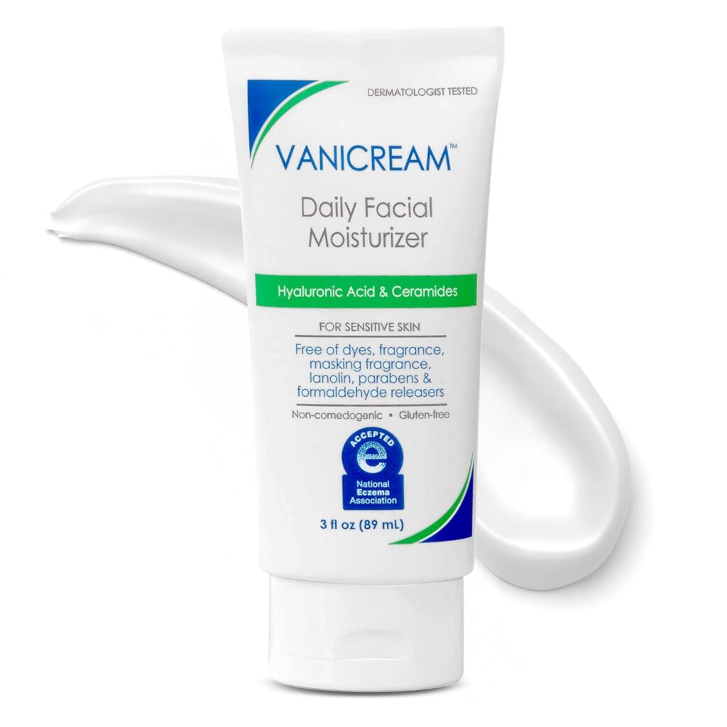 vanicream daily face moisturizer, vanicream no fragrance moisturizer, vanicream paraben free moisturizer