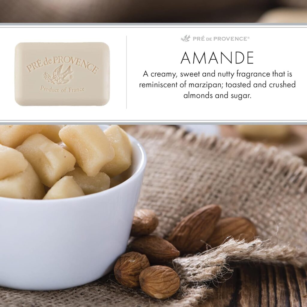 amande almond soap, almond pre de provence soap, amande pre de provence, 