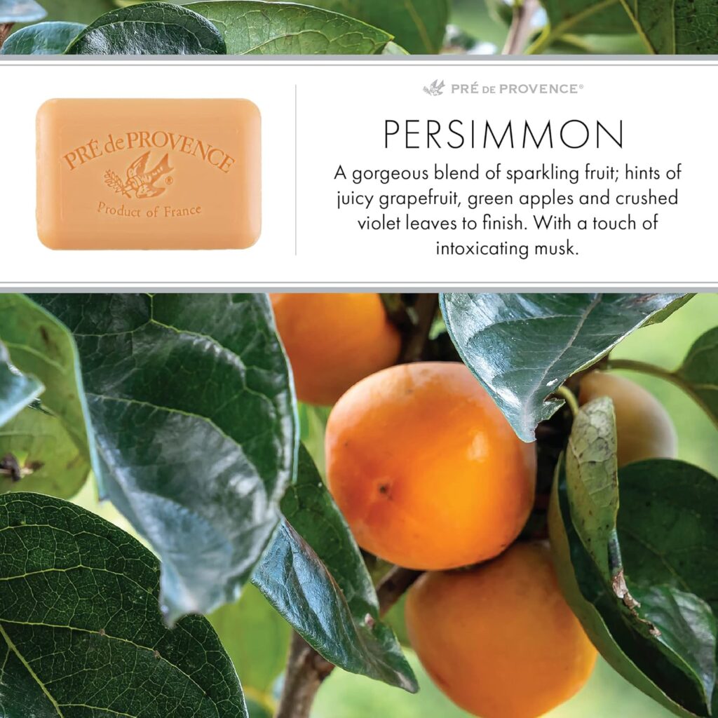 persimmon citrus scent, persimmon scent pre de provence, persimmon scent soap